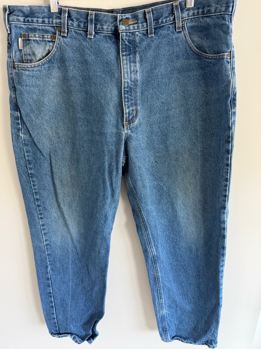 Carhartt B17 DST Relaxed Fit Jeans Mens 44x30 Medium Wash 100% Cotton